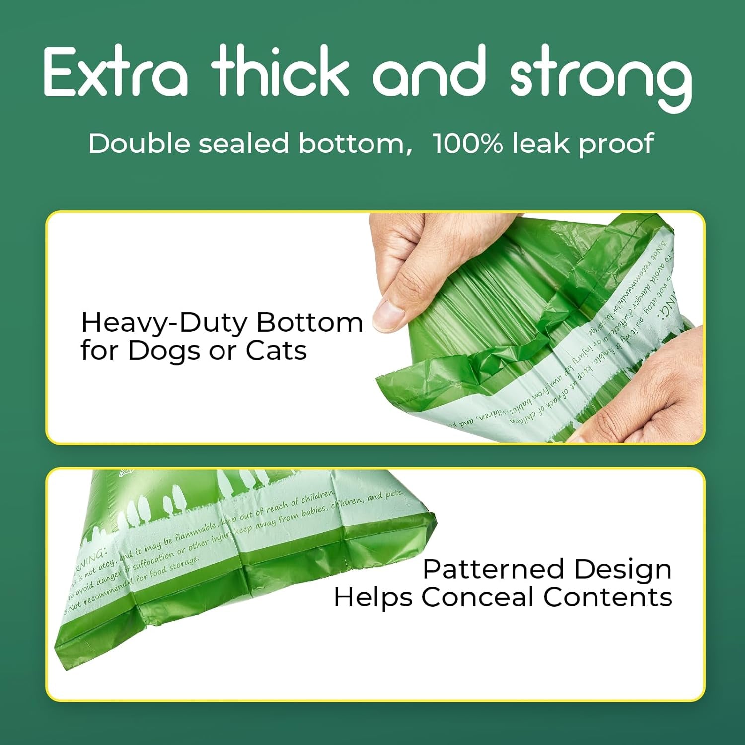 Biodegradable Dog Poop Bags 360 Count Scented, Leak Proof and Extra Thick Waste Bag Refill